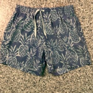 Chubbies Swim Trunks Blue / Pineapple design
